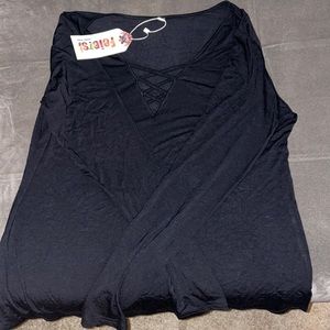 Brand New Black Long Sleeve Top